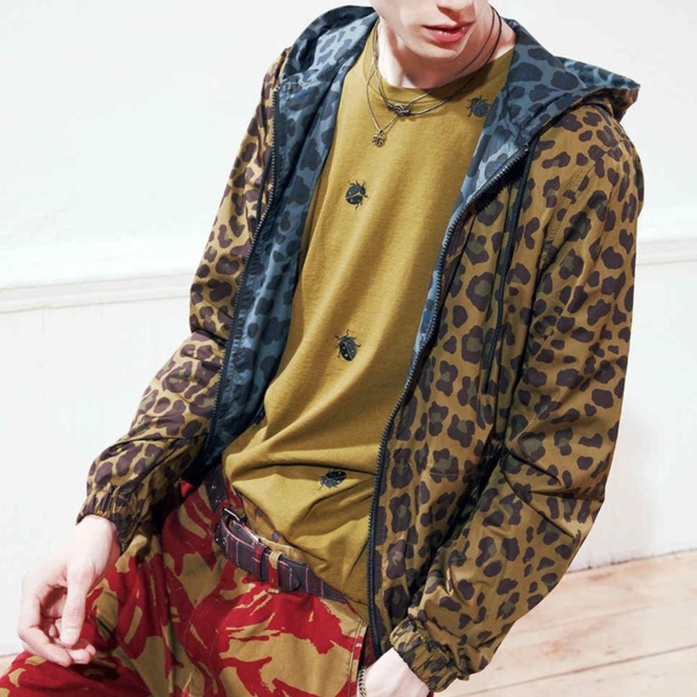 Marc by Marc Jacobs Leopard Hooded Rain Jacket